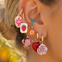 Load image into Gallery viewer, Six Piece Mixed Charm Huggie Hoop Earrings
