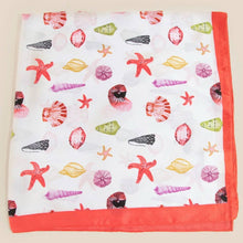 Load image into Gallery viewer, Sealife Multi Seashells Bandana Scarf