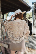 Load image into Gallery viewer, Crochet Floral Petal Kimono Wrap