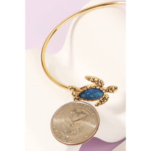 Load image into Gallery viewer, Double Turtle Metallic Wire Cuff Bracelet