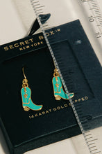 Load image into Gallery viewer, Secret Box Cowboy Boot Earrings