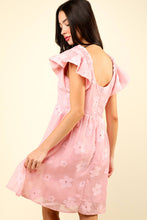 Load image into Gallery viewer, Flower Organza Mini Dress