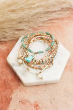 Load image into Gallery viewer, Sweet Pastel Studded Beads Layered Bracelet
