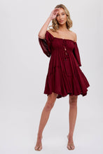 Load image into Gallery viewer, Ruffle Hem Mini Dress