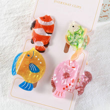 Load image into Gallery viewer, Tropical Fish Small Hair Claw Clip