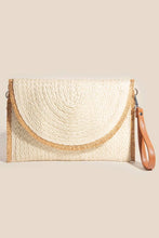 Load image into Gallery viewer, Paper Braided Round Flat Envelope Clutch Bag
