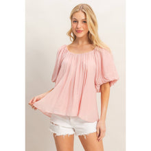 Load image into Gallery viewer, Gathered Puff Sleeve Blouse