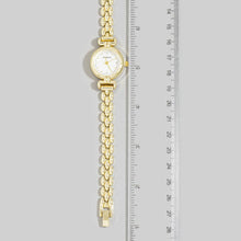 Load image into Gallery viewer, Dainty Round Dial Panther Link Bracelet Watch