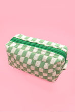 Load image into Gallery viewer, CHECKER MAKEUP POUCH BAG