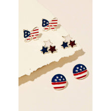 Load image into Gallery viewer, USA Stud Earrings