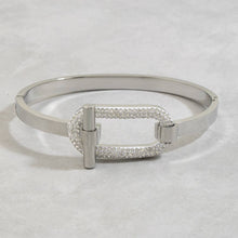 Load image into Gallery viewer, Stainless Steel Pave Crystal Link Toggle Bracelet