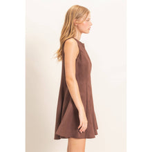 Load image into Gallery viewer, Sleeveless Suede Mini Dress