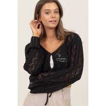 Load image into Gallery viewer, Pointelle Crochet Crop Top