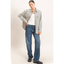 Load image into Gallery viewer, Plaid Button-Up Shirt