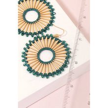 Load image into Gallery viewer, Beaded Hoop Earrings