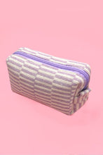 Load image into Gallery viewer, CHECKER MAKEUP POUCH BAG
