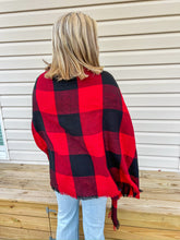 Load image into Gallery viewer, Plaid Poncho