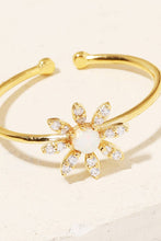 Load image into Gallery viewer, Gold Dipped Opal Flower Fashion Ring