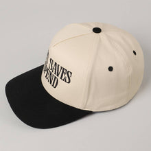 Load image into Gallery viewer, JESUS SAVES I SPEND Embroidery Trucker Hat
