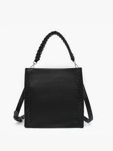 Load image into Gallery viewer, Esme Whipstitch Detail Tote w/ Braided Handle