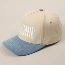 Load image into Gallery viewer, MOMMIN' Letter Embroidery Two-Tone Trucker Hat