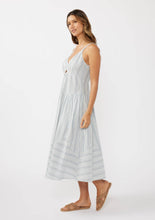Load image into Gallery viewer, Striped Midi Dress with Cutouts
