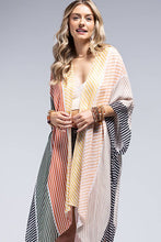 Load image into Gallery viewer, Sunset Stripe Viscose Kimono