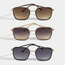 Load image into Gallery viewer, Gradient Lens Square Frame Sunglasses