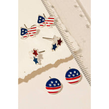 Load image into Gallery viewer, USA Stud Earrings