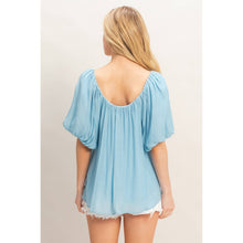 Load image into Gallery viewer, Gathered Puff Sleeve Blouse