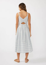 Load image into Gallery viewer, Striped Midi Dress with Cutouts