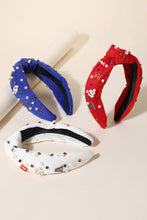 Load image into Gallery viewer, USA Charm Knot Headband