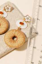 Load image into Gallery viewer, Oval Thread Wrapped Earrings