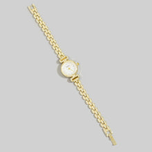 Load image into Gallery viewer, Dainty Round Dial Panther Link Bracelet Watch