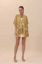 Load image into Gallery viewer, Floral Embroidered Tassel Hem Kimono Cardigan