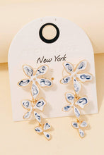 Load image into Gallery viewer, Blue Ceramic Flower Earrings