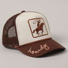 Load image into Gallery viewer, Cowboy Howdy Embroidery Mesh Cap