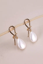 Load image into Gallery viewer, WIRED BOW WITH OPAL TEARDROP EARRINGS