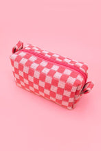 Load image into Gallery viewer, CHECKER MAKEUP POUCH BAG