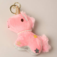 Load image into Gallery viewer, Unicorn Plush Keychain