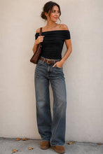 Load image into Gallery viewer, Fold-Over Ruched Top