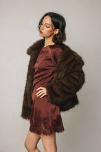 Load image into Gallery viewer, Satin & Lace Long Sleeve Mini Dress