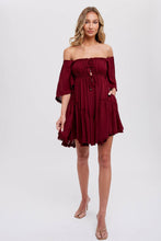 Load image into Gallery viewer, Ruffle Hem Mini Dress