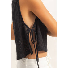 Load image into Gallery viewer, Sleeveless Textured Eyelet Top