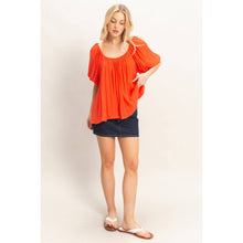 Load image into Gallery viewer, Gathered Puff Sleeve Blouse