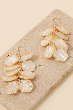 Load image into Gallery viewer, Pearl Leaf Earrings