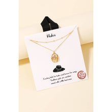 Load image into Gallery viewer, Gold Dipped Cowboy Hat Pendant Layered Necklace