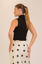 Load image into Gallery viewer, Textured Mock Neck Pointed Hem Top