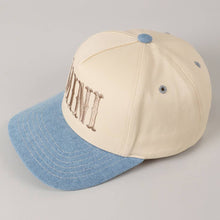 Load image into Gallery viewer, MINI Lettering Embroidery Two-Tone Baseball Cap For Kids