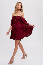 Load image into Gallery viewer, Ruffle Hem Mini Dress